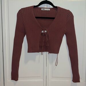 Two piece cropped sweater